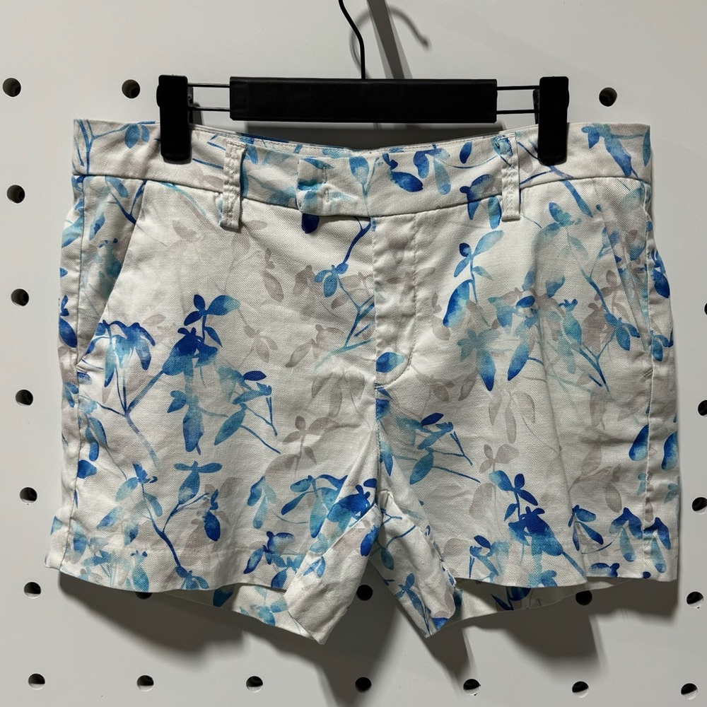 Level 99 Womens Linen Tencel Floral Shorts Size 28